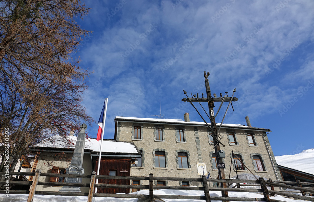 Saint Véran dans le Queyras en France. Village le plus haut en Europe