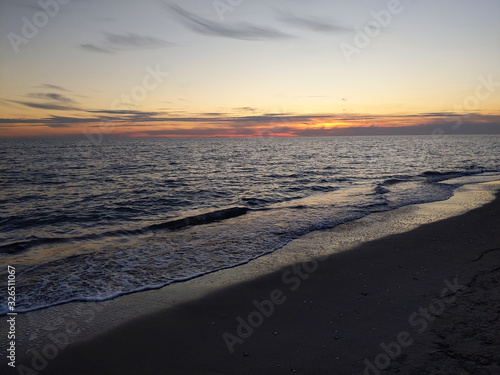 Fototapeta Naklejka Na Ścianę i Meble -  sunset over mediterranean sea