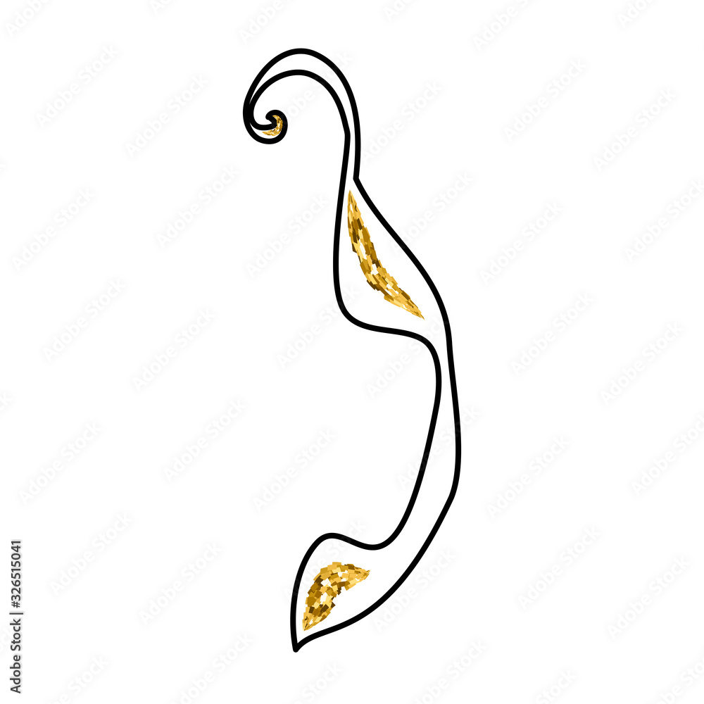 Calligraphic Hebrew alphabet with crowns. Decorative font golden. Letters hand draw gold. Vector illustration on isolated background Calligraphic Hebrew alphabet with crowns. Decorative font golden. Letters hand draw gold. Vector illustration on isolated background