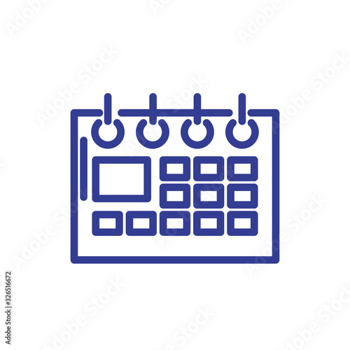 calendar, line style icon