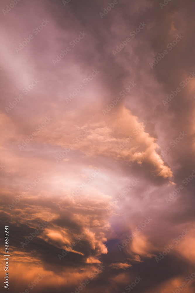 clouds in the sky. sunset clouds