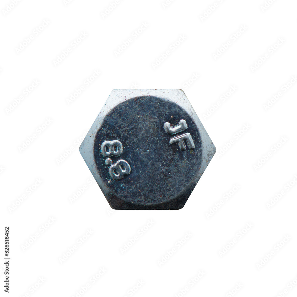 Screw head hexagon chrome