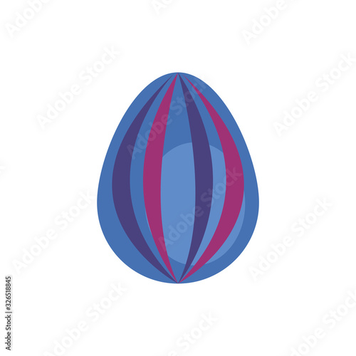 easter egg painted with waves stripes flat style Free Download easter egg painted with waves stripes flat style - GFXLoad