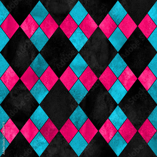 Colorful argyle seamless pl...