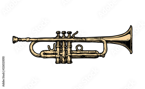 illustration of trumpet
