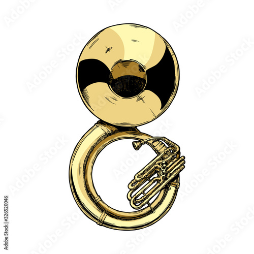 illustration of sousaphone