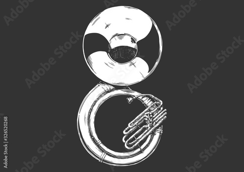 illustration of sousaphone