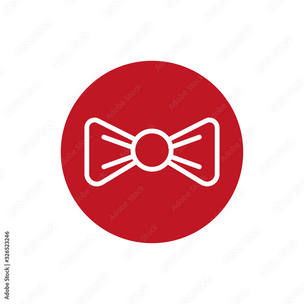ribbon bow tie block style icon ribbon bow tie block style icon