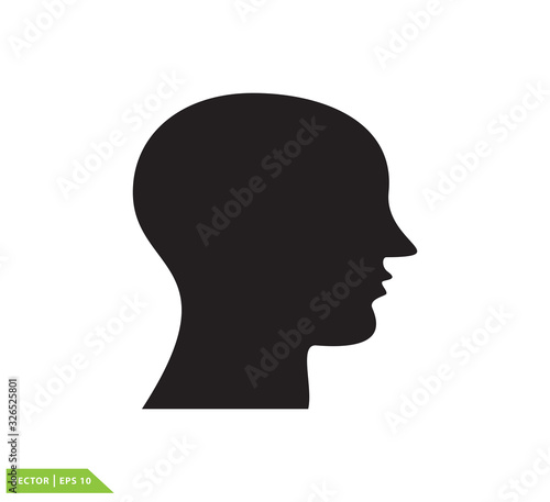 Headache icon vector logo template