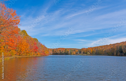 Calm Lake on a Sunny Autumn Day © wildnerdpix