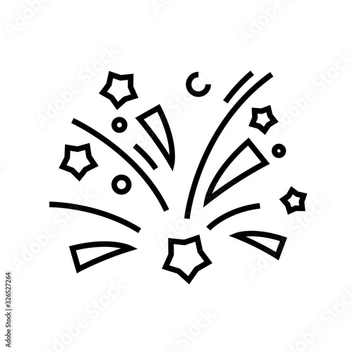 Holiday attractions line icon, concept sign, outline vector illustration, linear symbol.