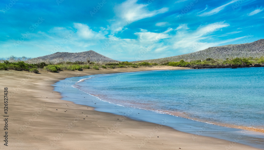 Obraz premium Beautiful isolated beaches on Floreana Island, Galapagos Island, Ecuador
