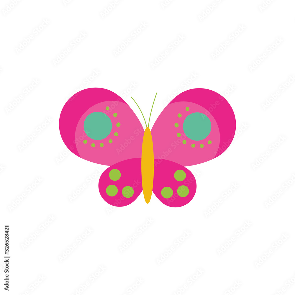 beautiful butterfly flying flat style beautiful butterfly flying flat style