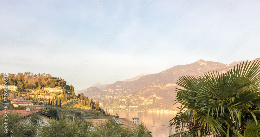 Late afternoon shot of Bellagio, the famous town on Como Lake, Italy