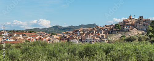View of the village of El Pinel de Brai, Tarragona, Catalonia, Spain. photo