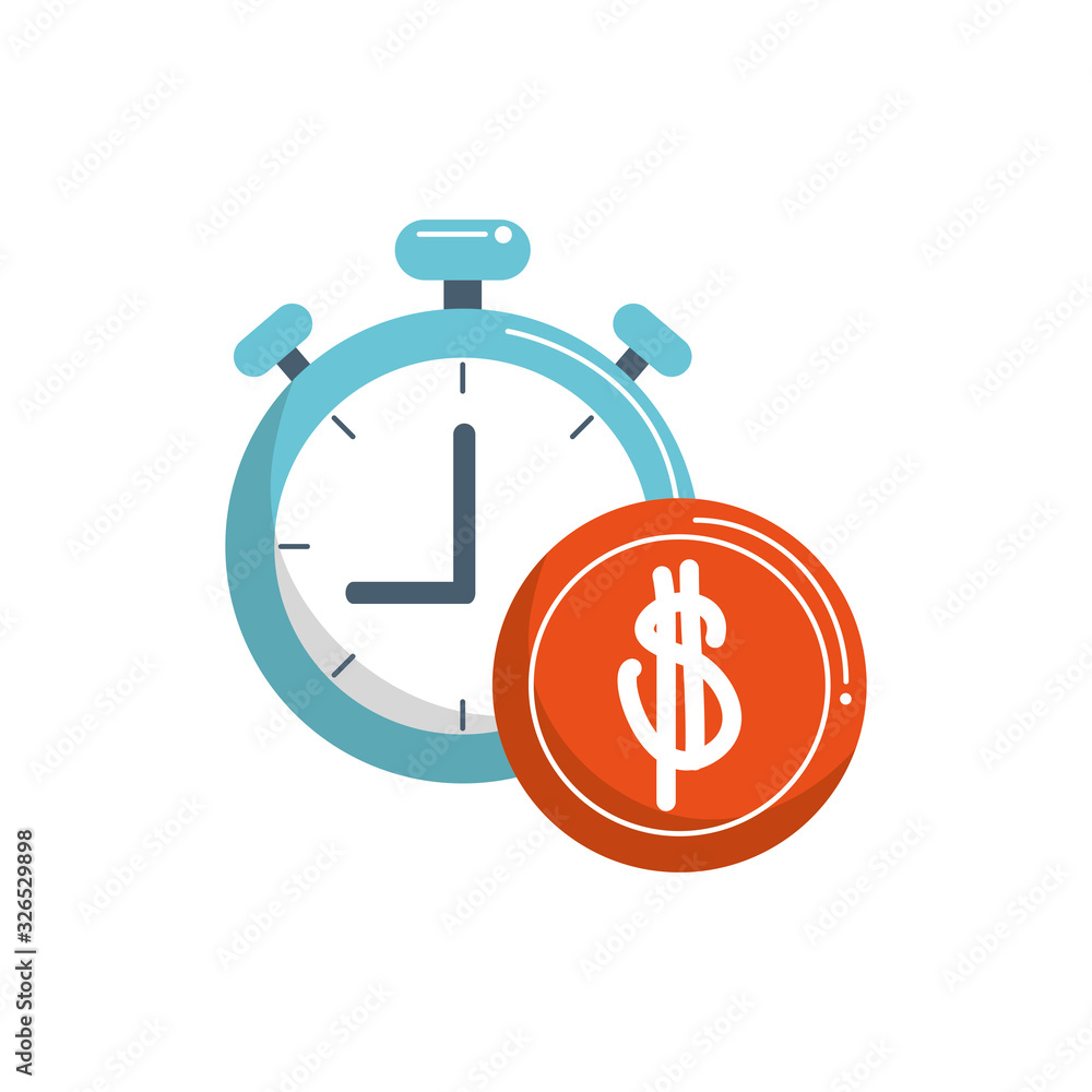 money business financial stopwatch coin color tone and fill money business financial stopwatch coin color tone and fill