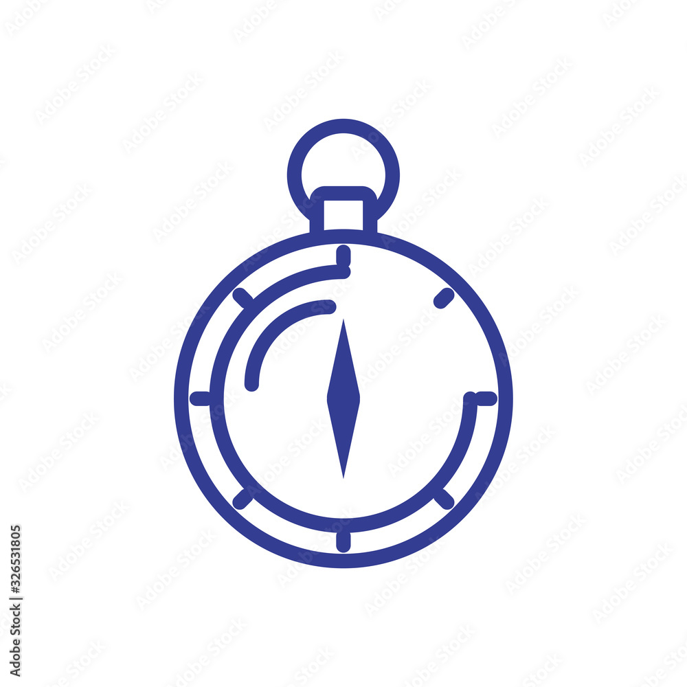 Fototapeta premium compass icon, line style design