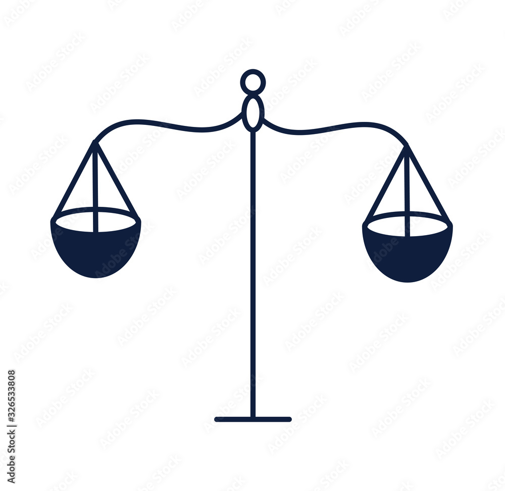 scale balance justice isolated icon scale balance justice isolated icon