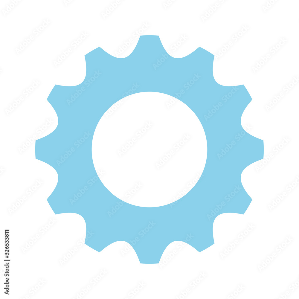 blue gear wheel icon, colorful design blue gear wheel icon, colorful design