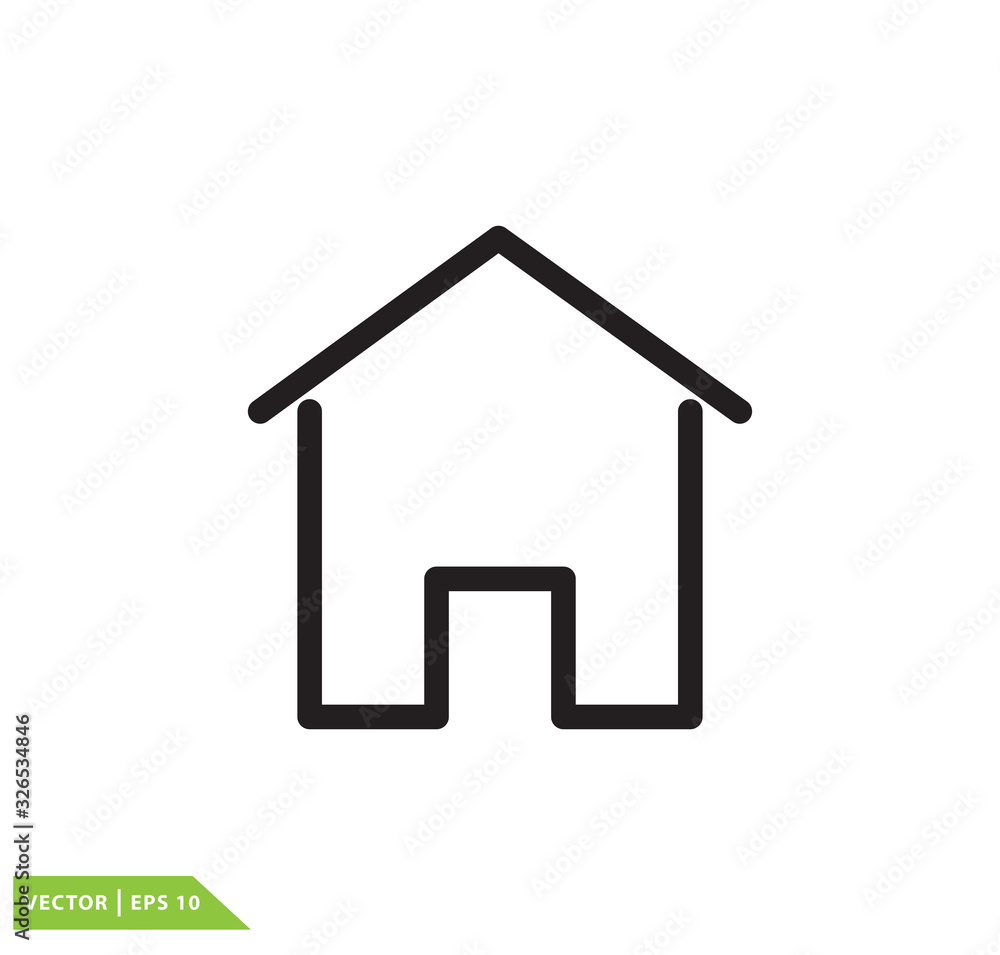 Home icon vector logo template Home icon vector logo template