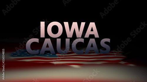 United States Cinematic Election Motion Graphics- Iowa Caucus Version