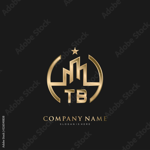 Initial Letter TB Real Estate Luxury house Logo Vector for Business, Building, Architecture