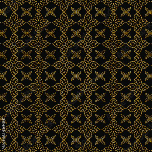 hops and leaf pattern wallpaper vector