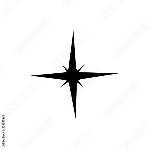 sparkle light star logo vector