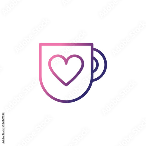 cup of coffee,gradient style icon