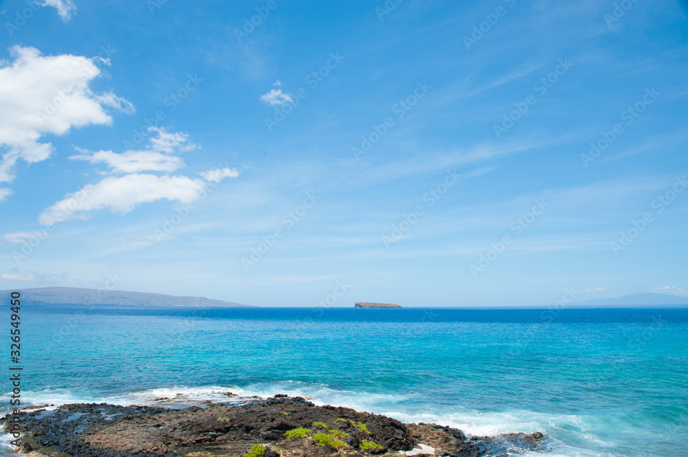 The island of Molokini, Maui, Hawai'i, 