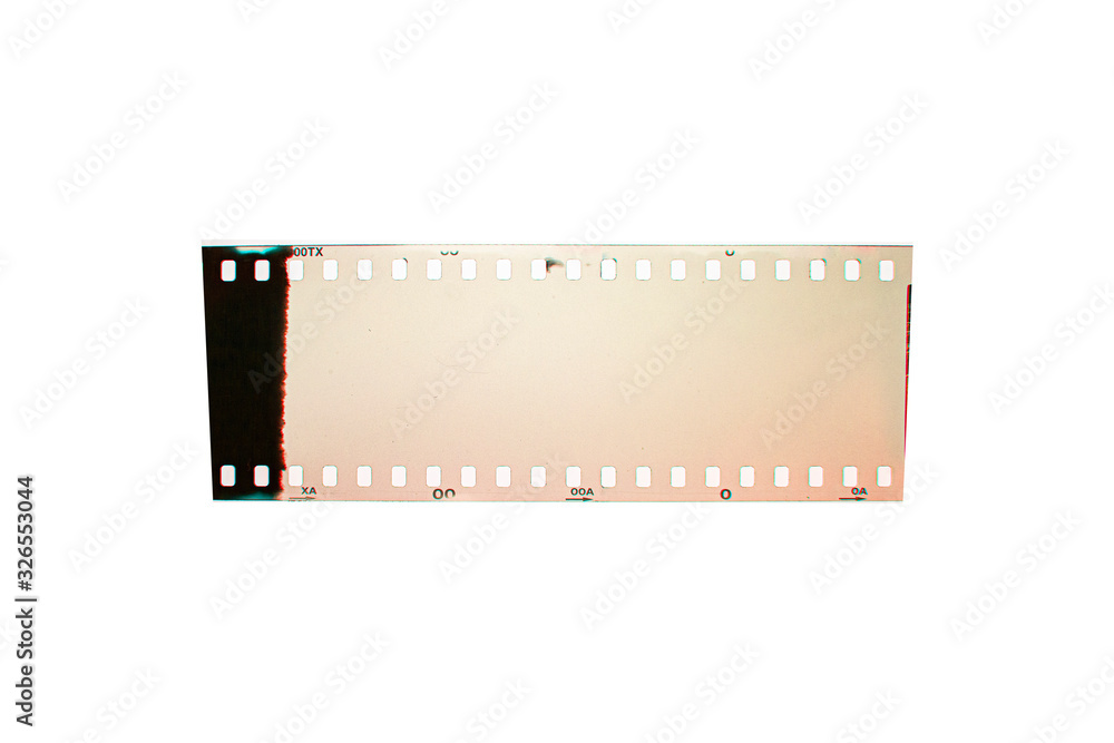  (35 mm.) film frame.With white space.film camera.