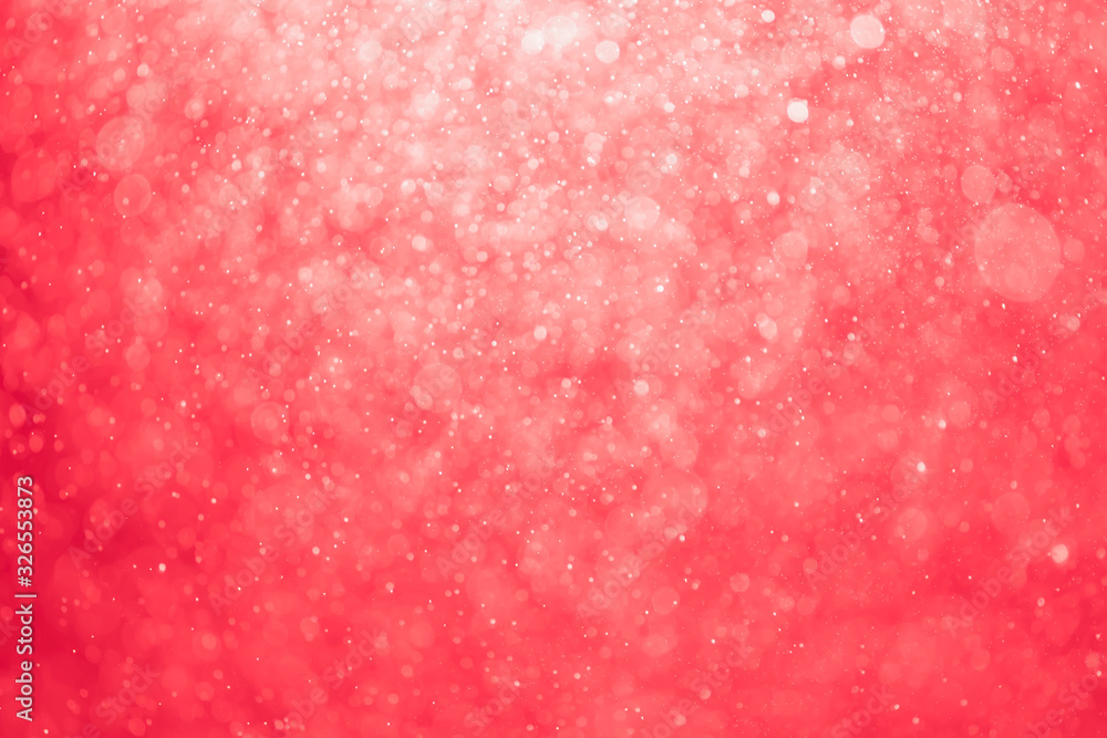 Red glitter bokeh of light.Abstract blurred light