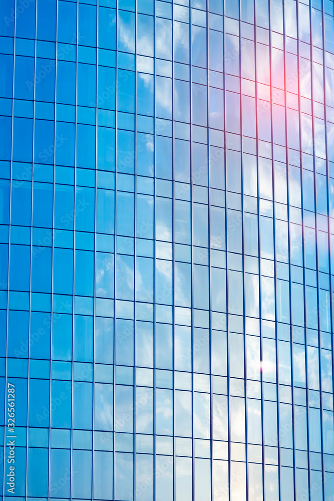 Architecture details Modern Building Glass facade Business background Architecture details Modern Building Glass facade Business background