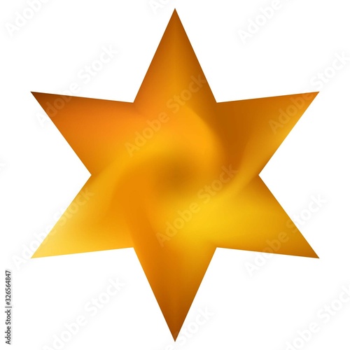 Mesh background in the form of hexagram.