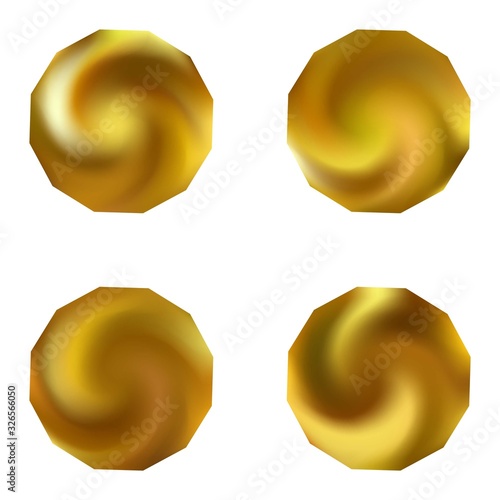 Collection of polygonal smooth backgrounds.