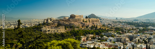 acropolis parthenon caryatids landscape athesn greece morning photo