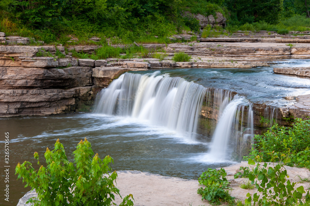 Waterfall in Indiana - Jennings Township, IN - Lower Cataract Falls