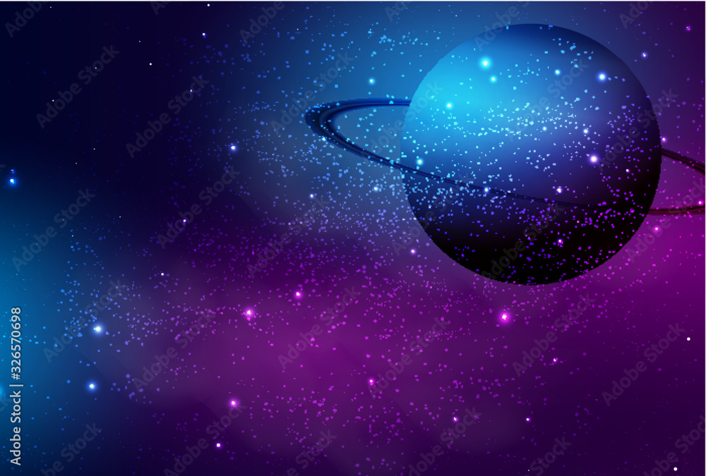 惑星宇宙土星背景stock Vector Adobe Stock