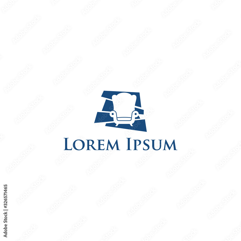furniture logo. Symbol and icon of chairs, sofas, and home furnishings. vector logo template furniture logo. Symbol and icon of chairs, sofas, and home furnishings. vector logo template
