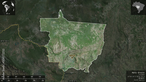 Mato Grosso, Brazil - composition. Satellite