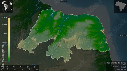 Rio Grande do Norte, Brazil - composition. Physical