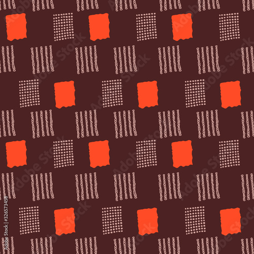Japanese Square Checker Vector Seamless Pattern
