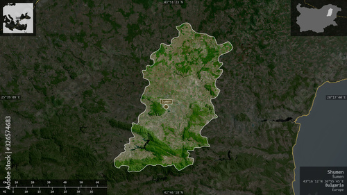 Shumen, Bulgaria - composition. Satellite