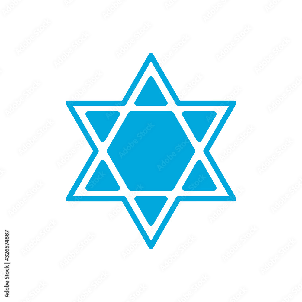 david star icon vector template david star icon vector template