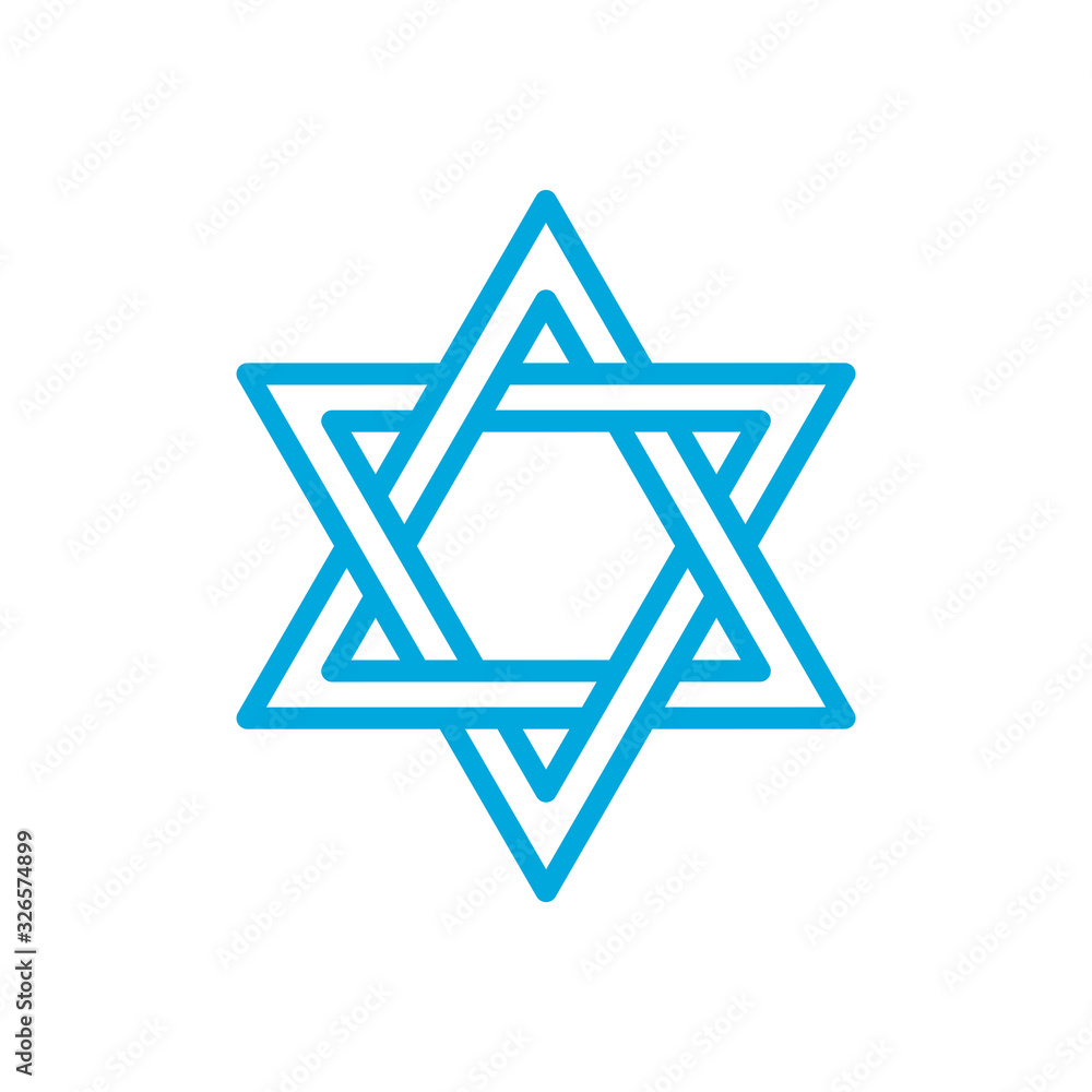 david star icon vector template david star icon vector template