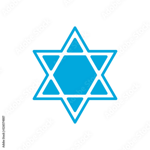 david star icon vector template
