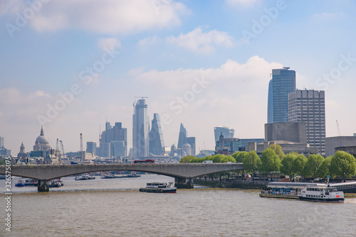 Boats on the River Thames in London  United Kingdom