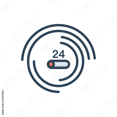 Color illustration icon for Progress