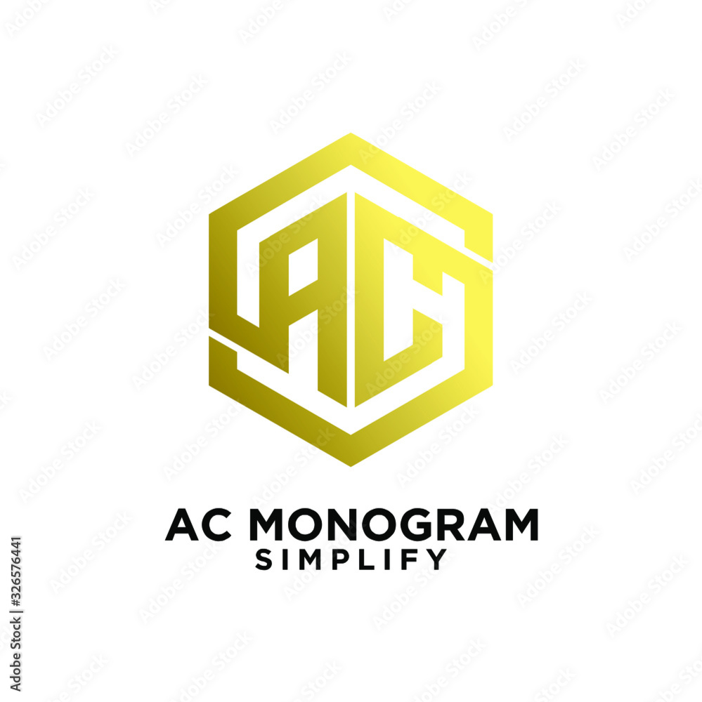 luxury c, ca, a c initial monogram hexagon letter gold logo design with white background luxury c, ca, a c initial monogram hexagon letter gold logo design with white background