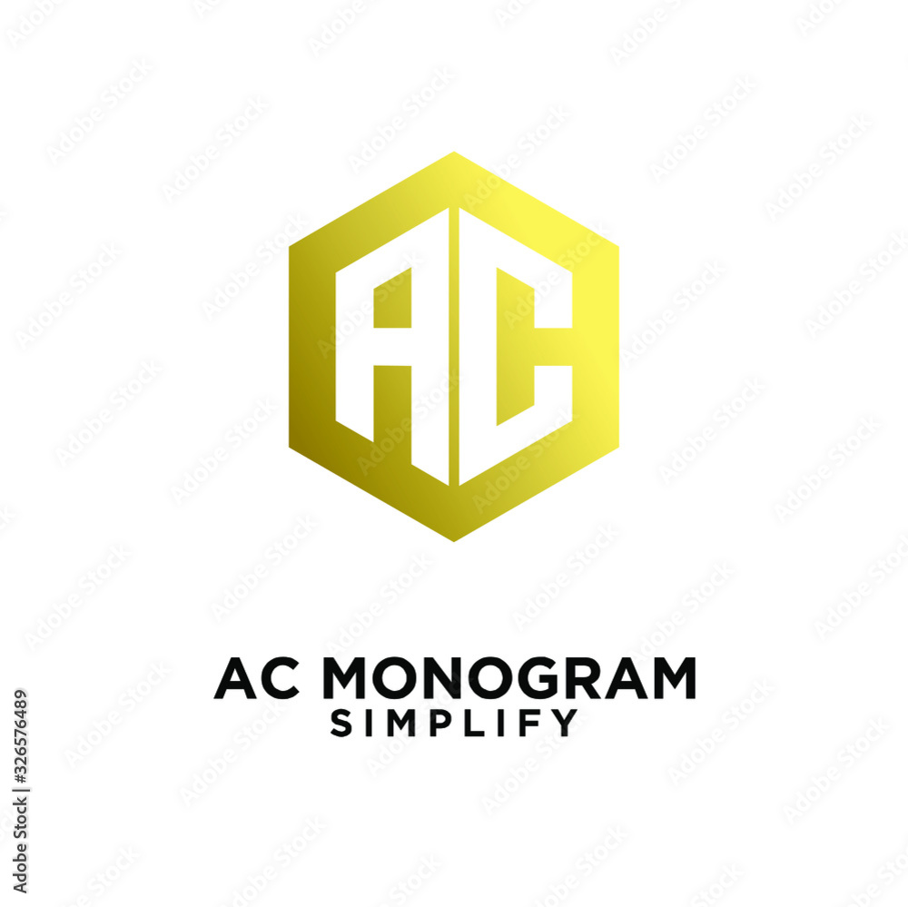 luxury c, ca, a c initial monogram hexagon letter gold logo design with white background luxury c, ca, a c initial monogram hexagon letter gold logo design with white background